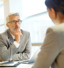 Interview with 2 people in office