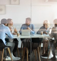 People meeting in office